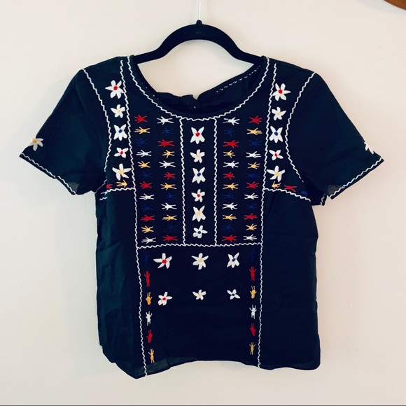 Madewell Tops - Madewell Embroidered Top